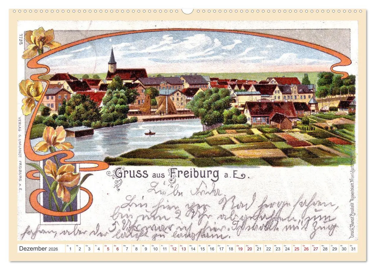 Bild: 9783457484746 | Gruß aus Freiburg an der Elbe (Wandkalender 2026 DIN A2 quer),...