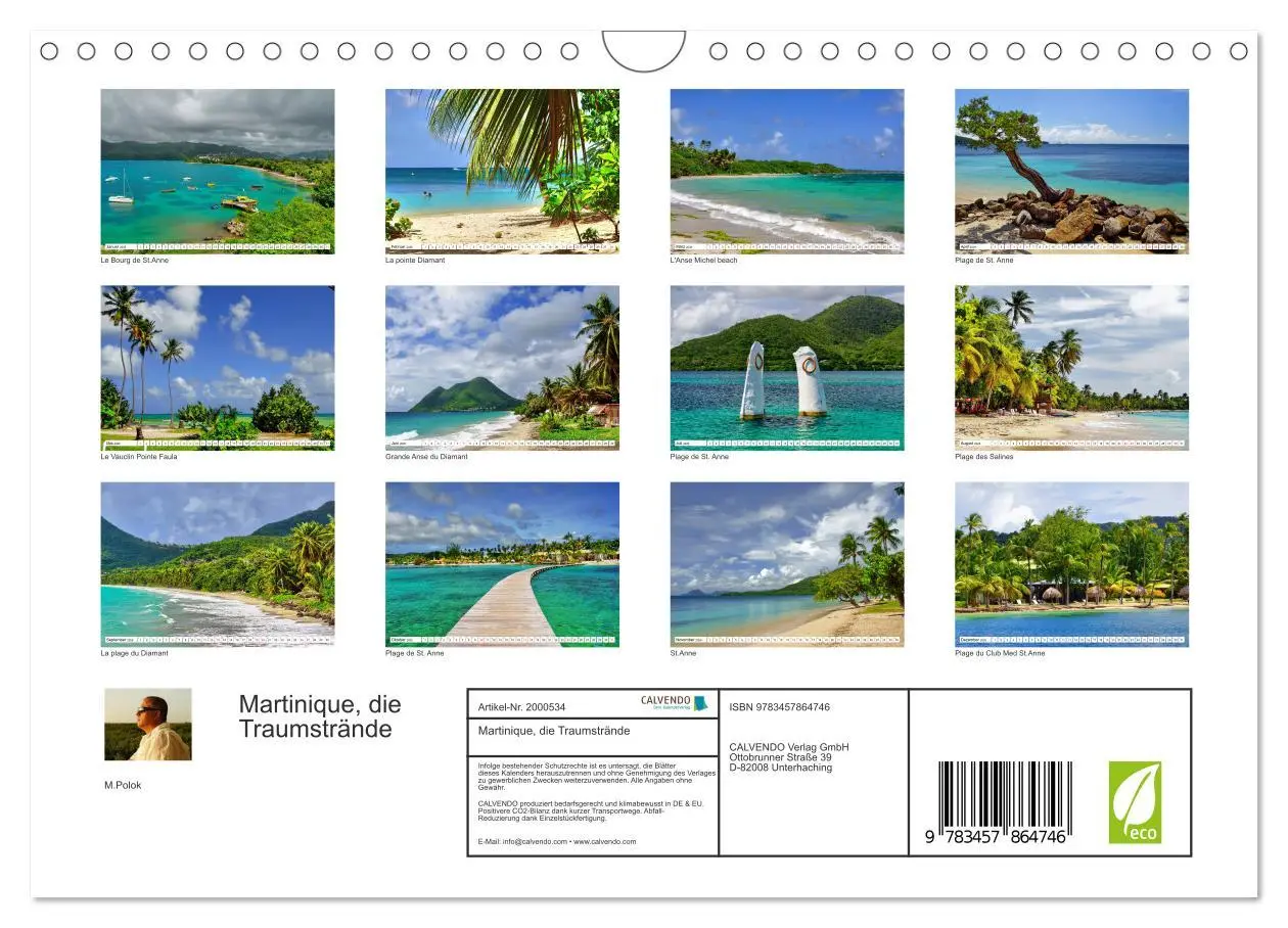 Bild: 9783457864746 | Martinique, die Traumstrände (Wandkalender 2026 DIN A4 quer),...