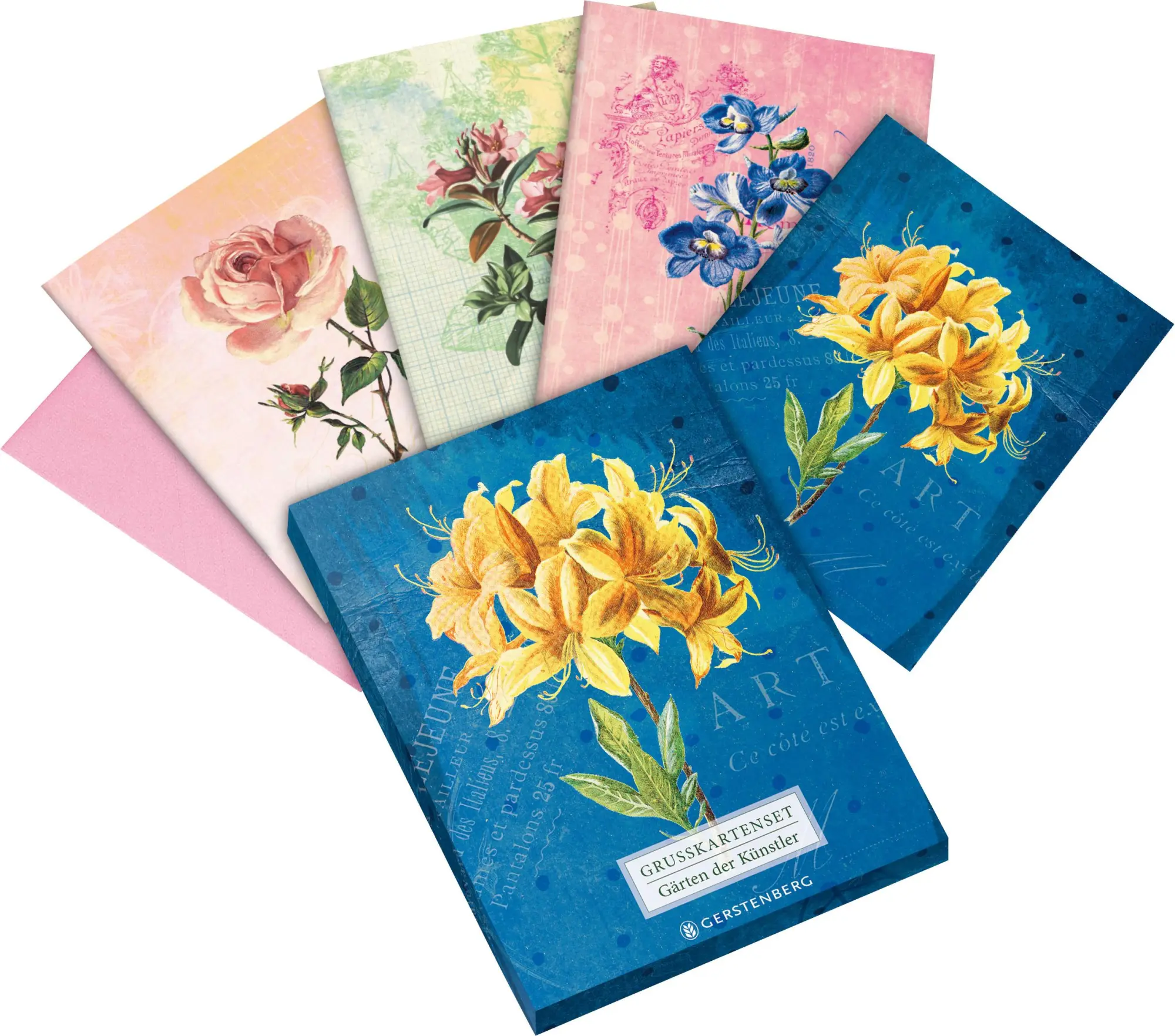 Cover: 4250915934846 | Die Gärten der Künstler Grußkartenset Motiv Gelbe Orchidee | farbig