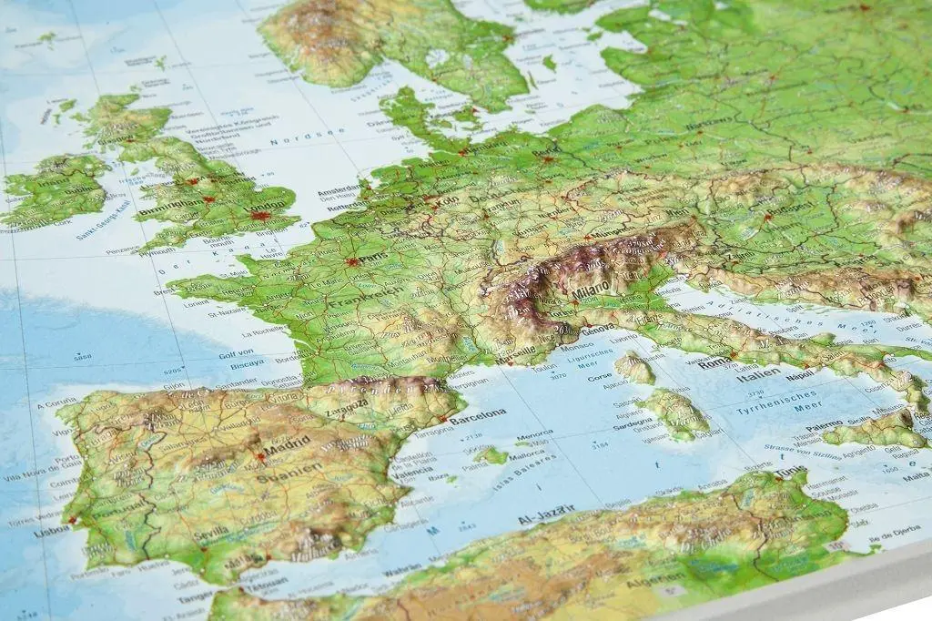 Bild: 4280000664846 | Relief Europa 1:16 MIO mit Holzrahmen | André Markgraf (u. a.) | 2015