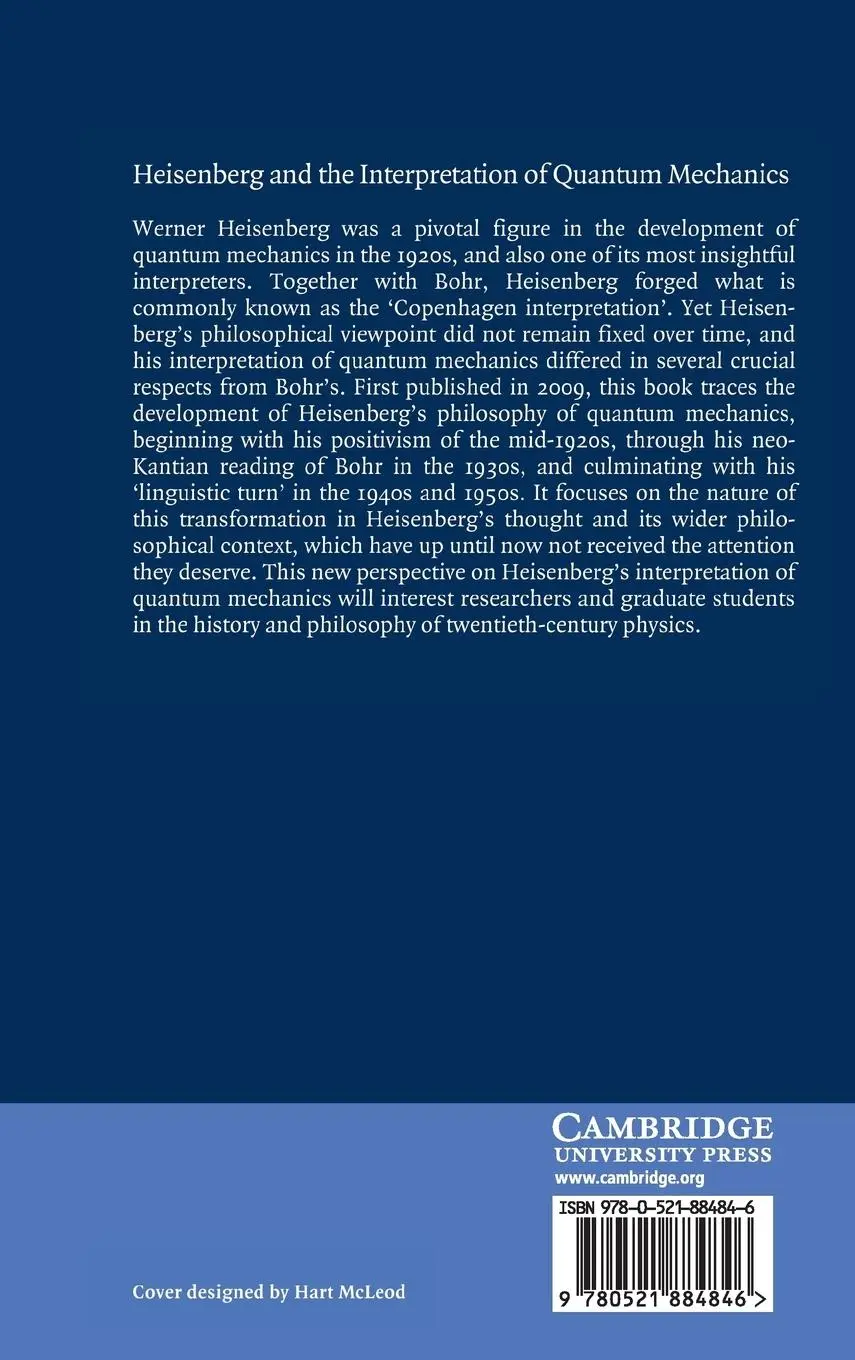 Rückseite: 9780521884846 | Heisenberg and the Interpretation of Quantum Mechanics | Camilleri