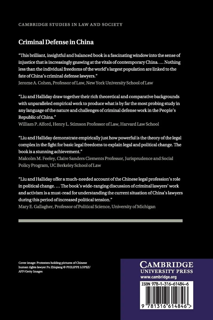 Rückseite: 9781316614846 | Criminal Defense in China | Sida Liu (u. a.) | Taschenbuch | Englisch