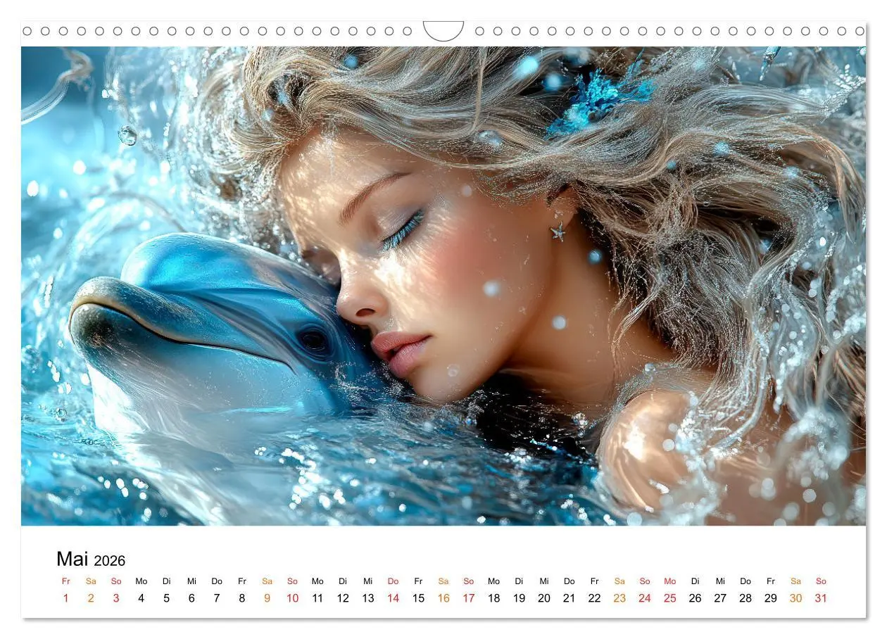 Bild: 9783457304846 | Geheimnisvolle Meerjungfrau (Wandkalender 2026 DIN A3 quer),...