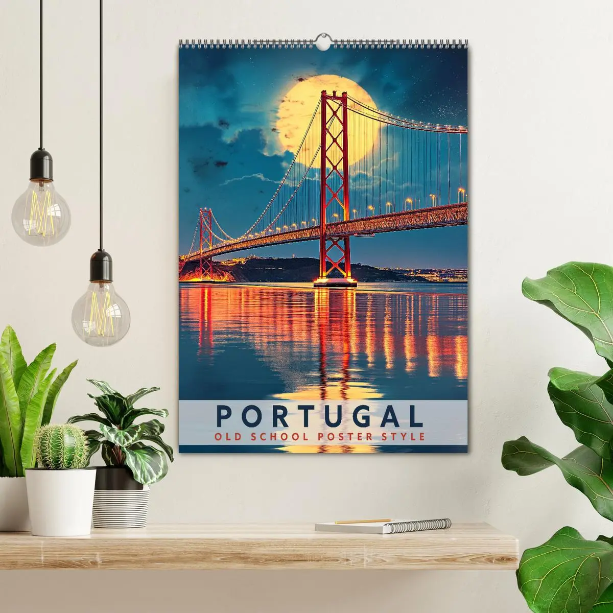 Bild: 9783516324846 | Portugal - Old School Poster Style (Wandkalender 2026 DIN A2 hoch),...