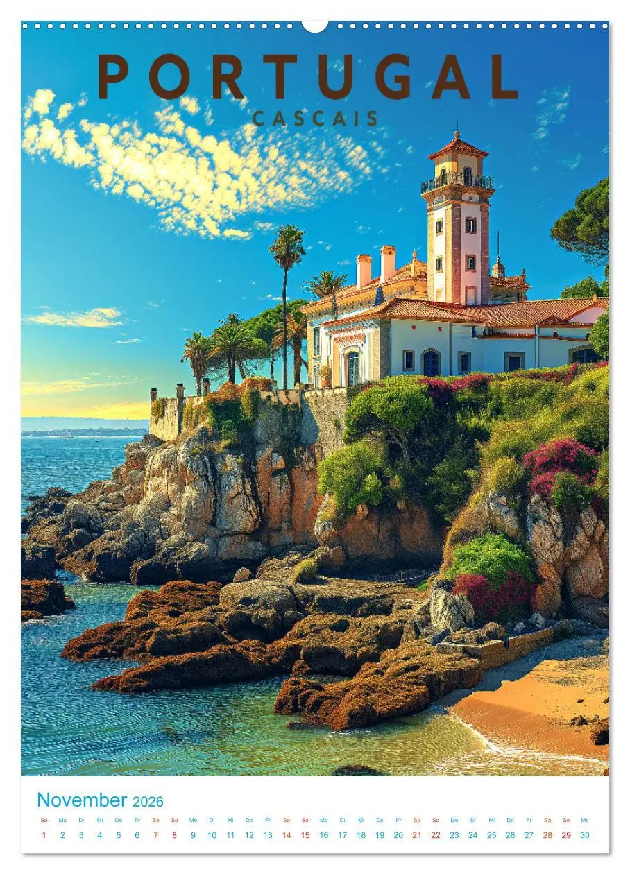 Bild: 9783516324846 | Portugal - Old School Poster Style (Wandkalender 2026 DIN A2 hoch),...