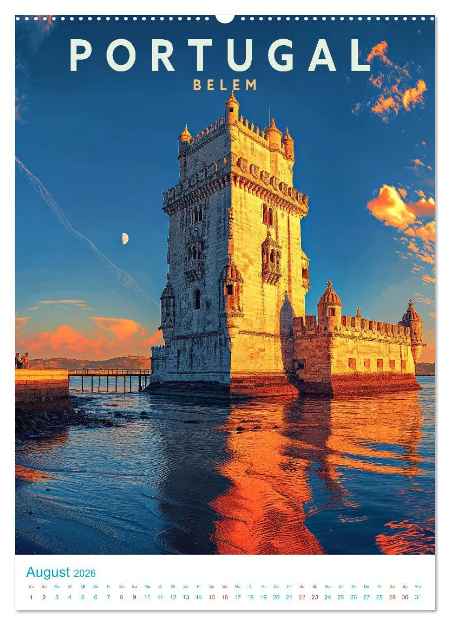 Bild: 9783516324846 | Portugal - Old School Poster Style (Wandkalender 2026 DIN A2 hoch),...