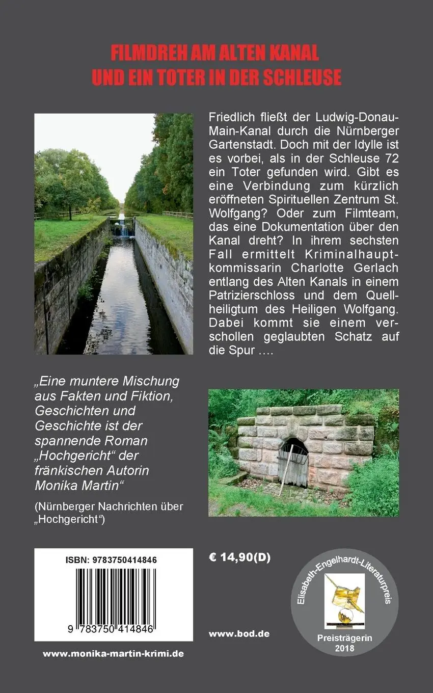 Rückseite: 9783750414846 | Schleuse 72 | Charlotte Gerlach ermittelt am Alten Kanal | Martin