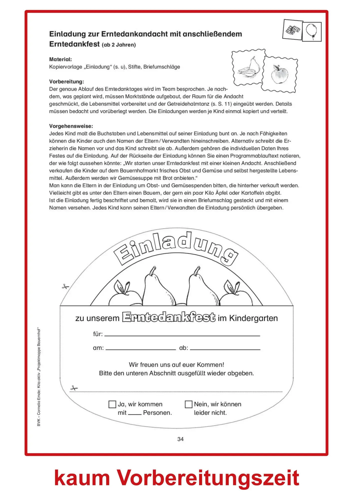 Bild: 9783867404846 | Kita aktiv Projektmappe Bauernhof | Cornelia Emde | Taschenbuch | 2014