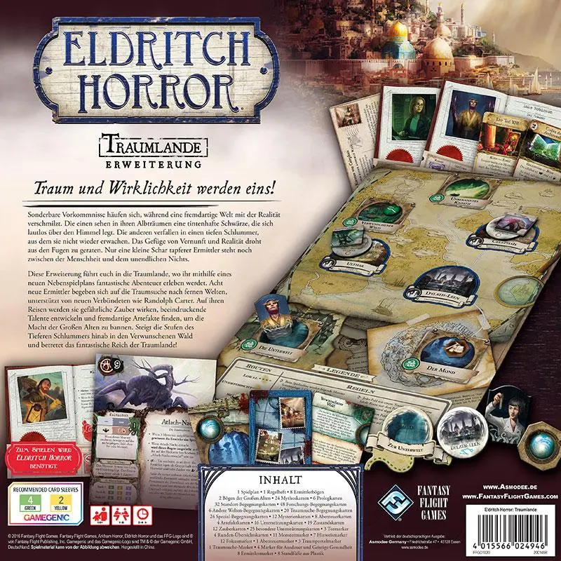 Bild: 4015566024946 | Eldritch Horror - Traumlande | Erweiterung | Corey Konieczka (u. a.)