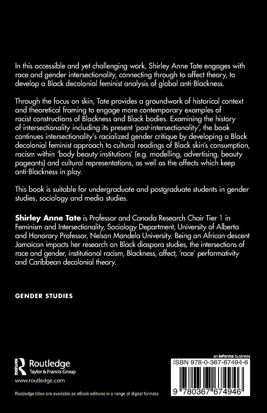 Rückseite: 9780367674946 | From Post-Intersectionality to Black Decolonial Feminism | Tate | Buch