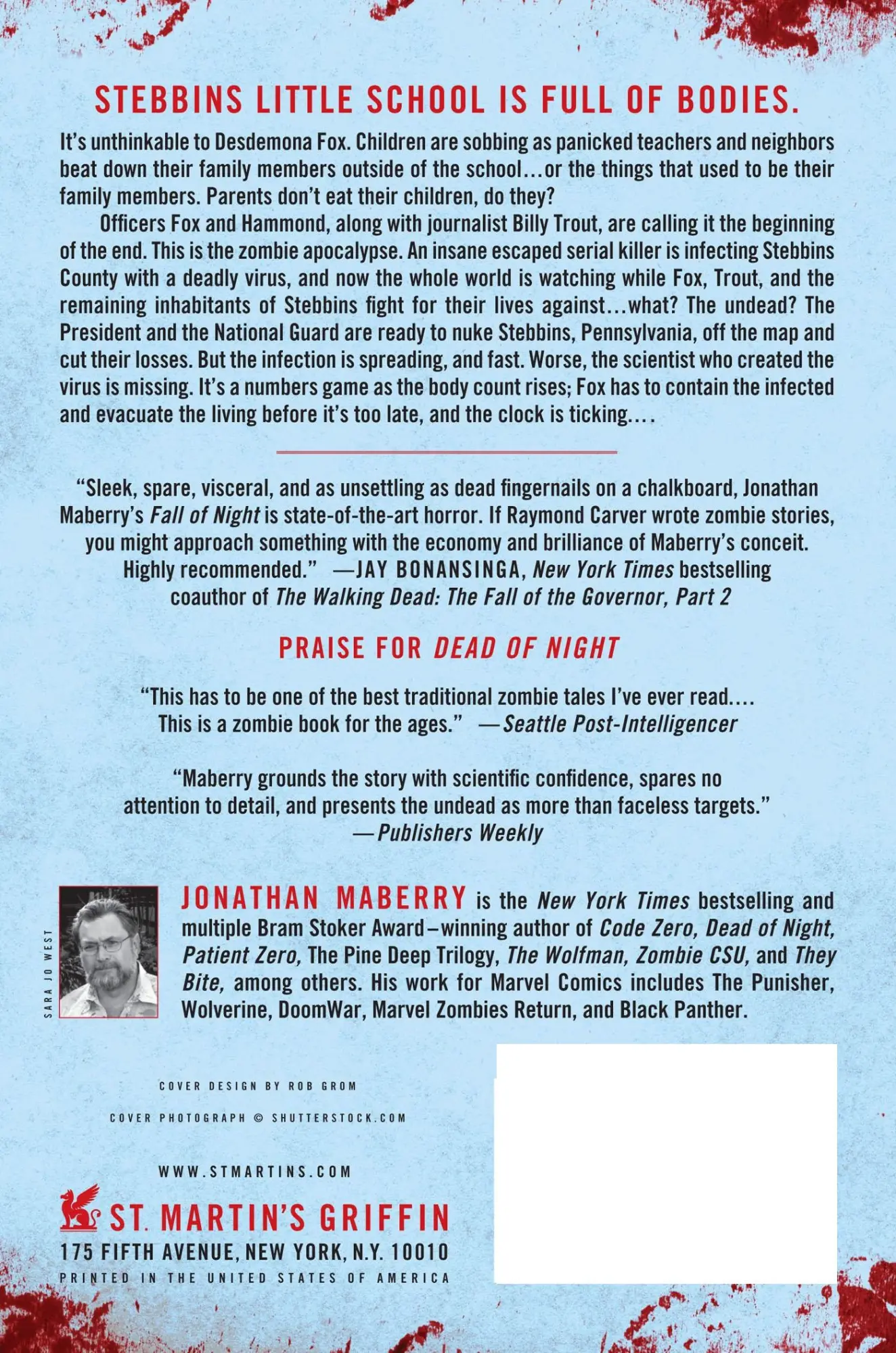 Rückseite: 9781250034946 | Fall of Night | Jonathan Maberry | Taschenbuch | Englisch | 2014