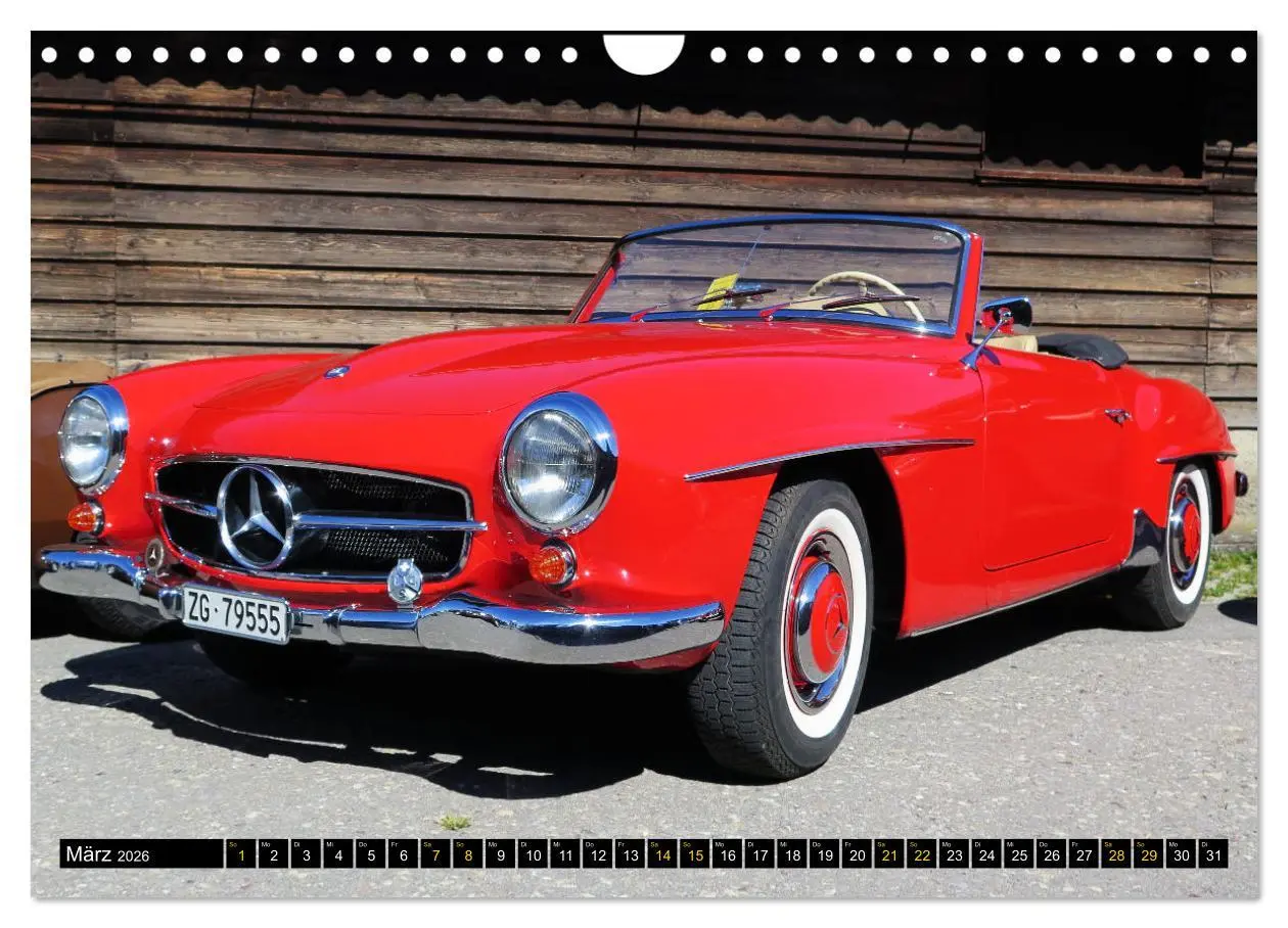 Bild: 9783457914946 | Mercedes SL Classics (Wandkalender 2026 DIN A4 quer), CALVENDO...