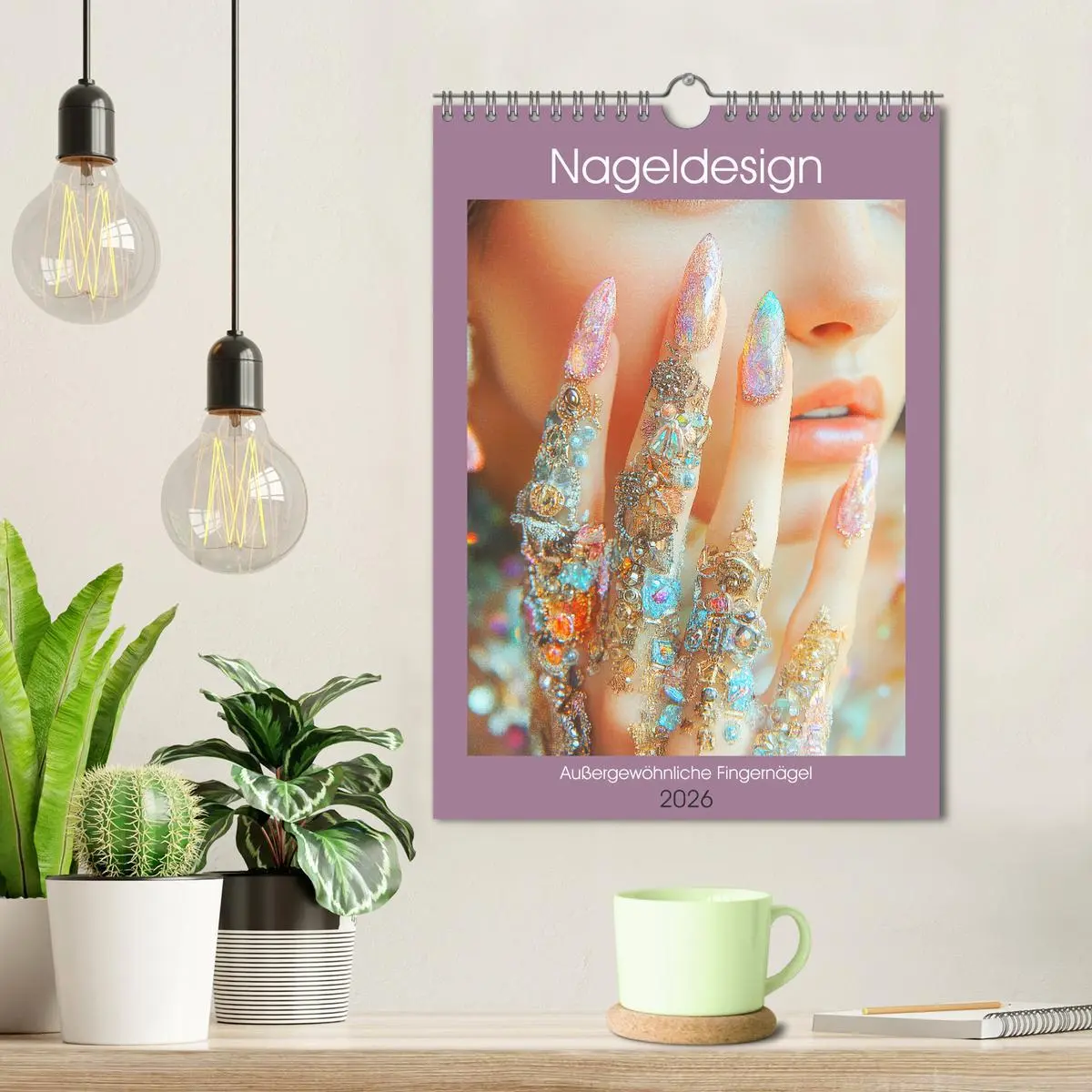 Bild: 9783516244946 | Nageldesign. Außergewöhnliche Fingernägel (Wandkalender 2026 DIN A4...