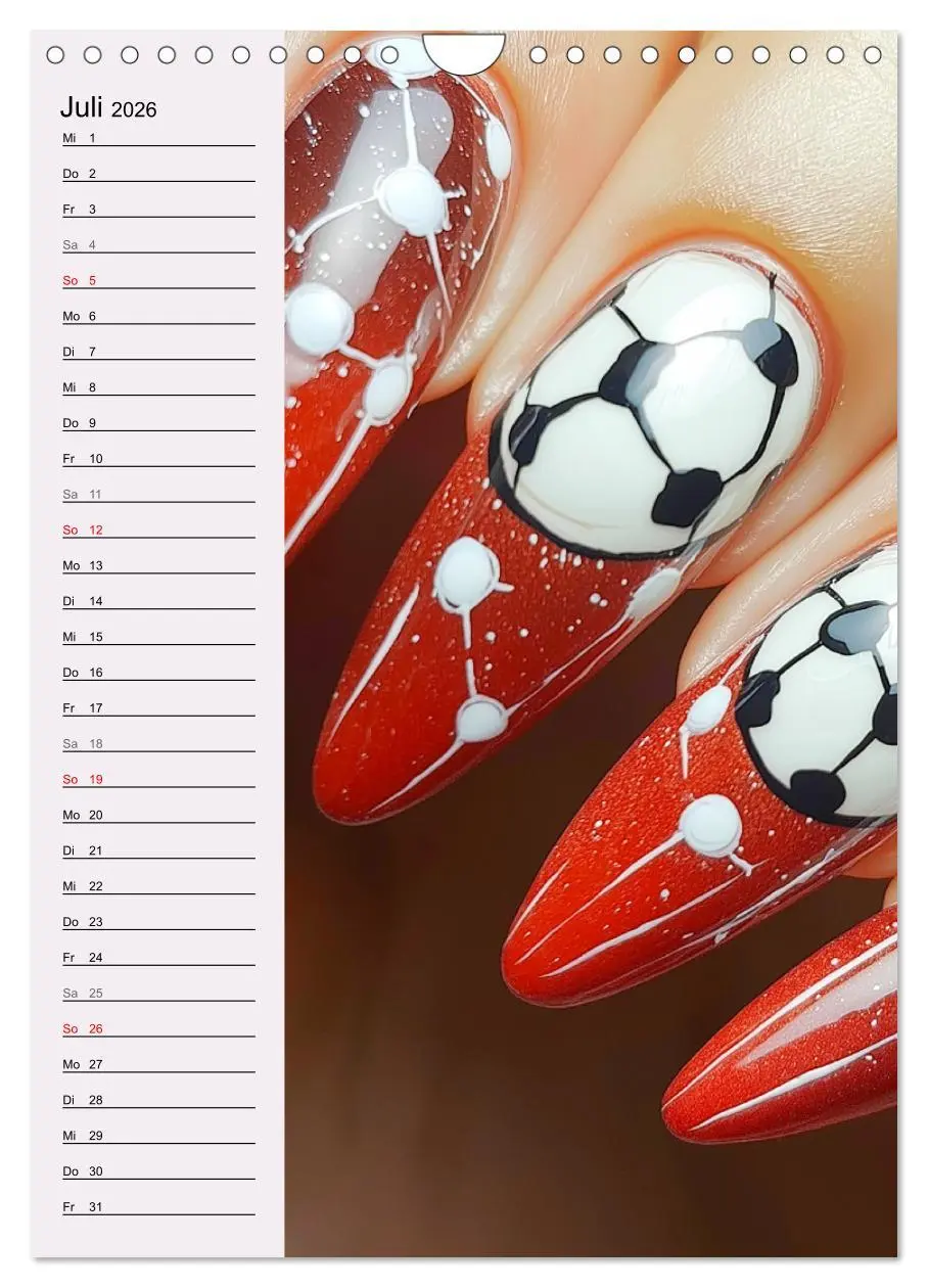 Bild: 9783516244946 | Nageldesign. Außergewöhnliche Fingernägel (Wandkalender 2026 DIN A4...