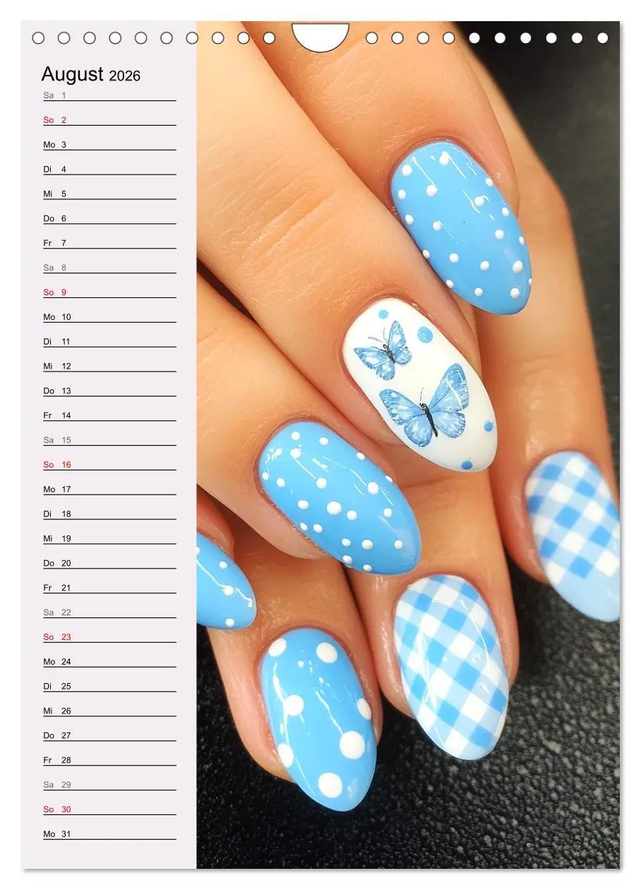 Bild: 9783516244946 | Nageldesign. Außergewöhnliche Fingernägel (Wandkalender 2026 DIN A4...