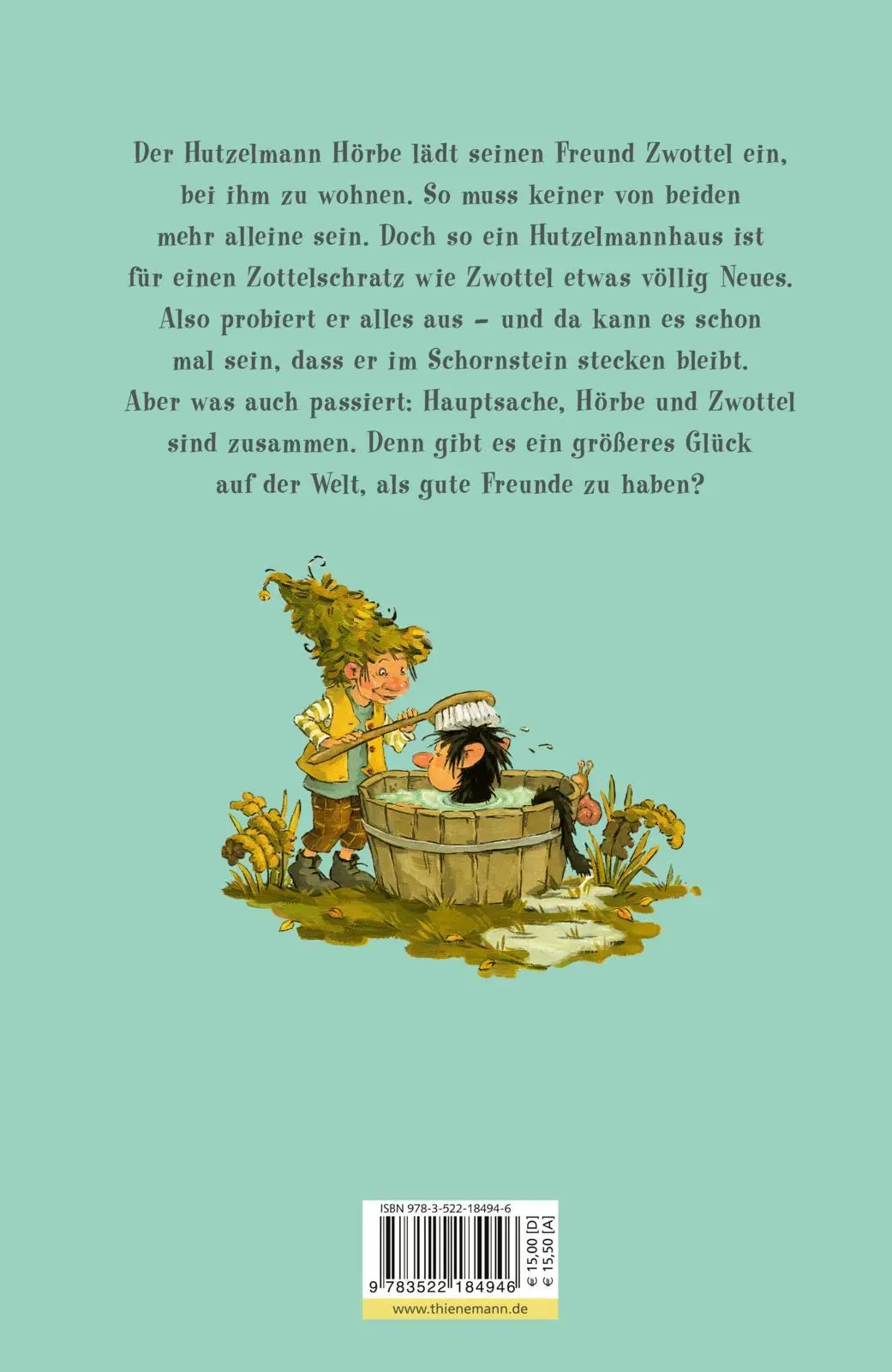 Rückseite: 9783522184946 | Hörbe und sein Freund Zwottel | Otfried Preußler | Buch | 112 S.