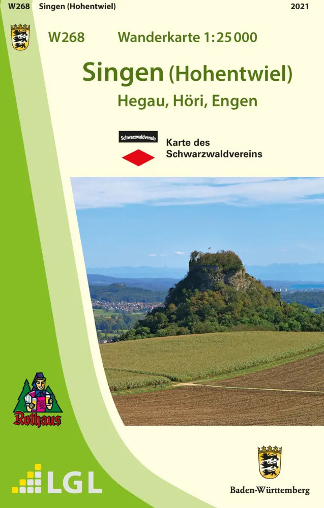 Cover: 9783863984946 | W268 Wanderkarte 1:25 000 Singen (Hohentwiel) | Hegau, Höri, Engen