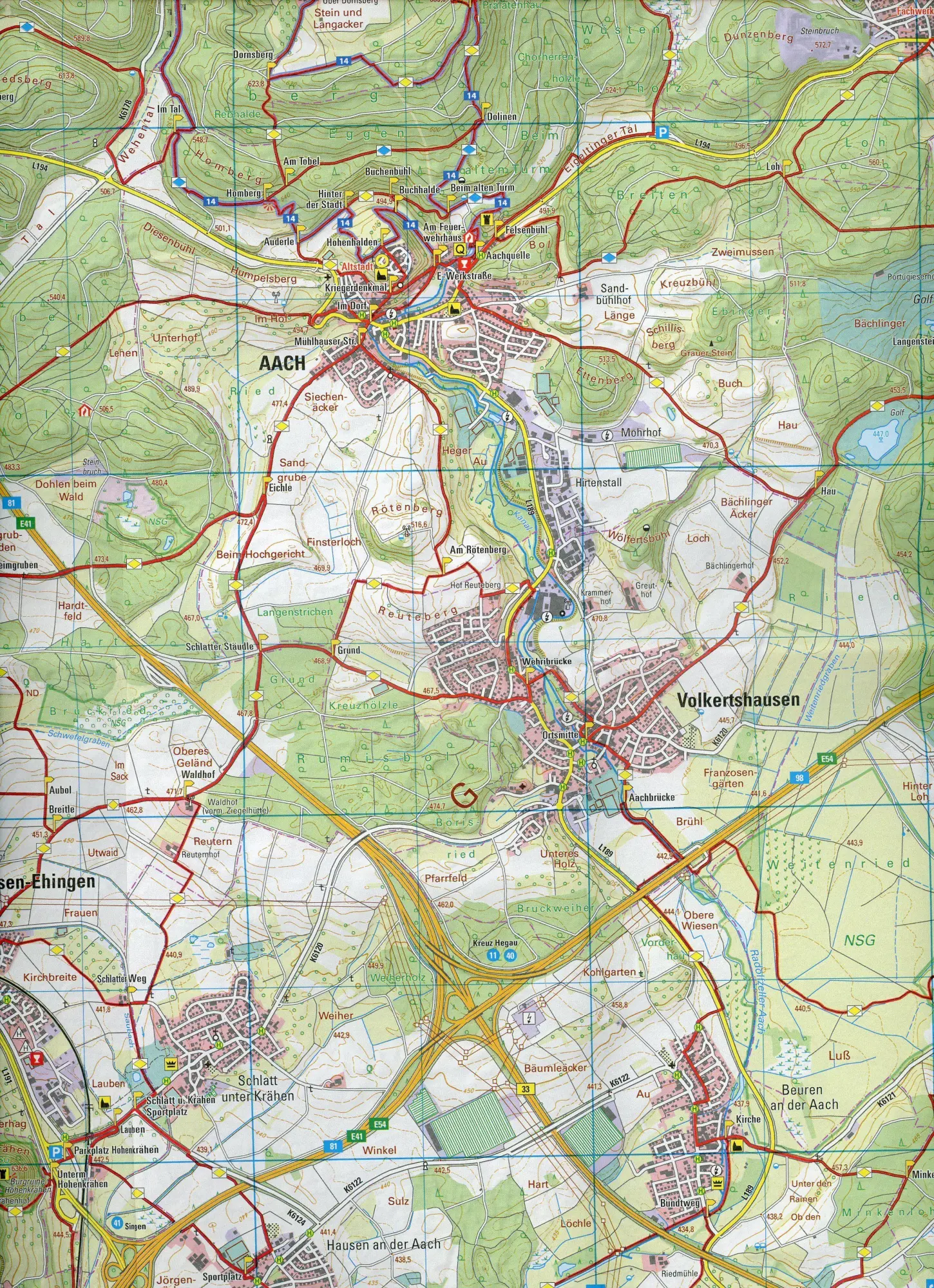 Bild: 9783863984946 | W268 Wanderkarte 1:25 000 Singen (Hohentwiel) | Hegau, Höri, Engen