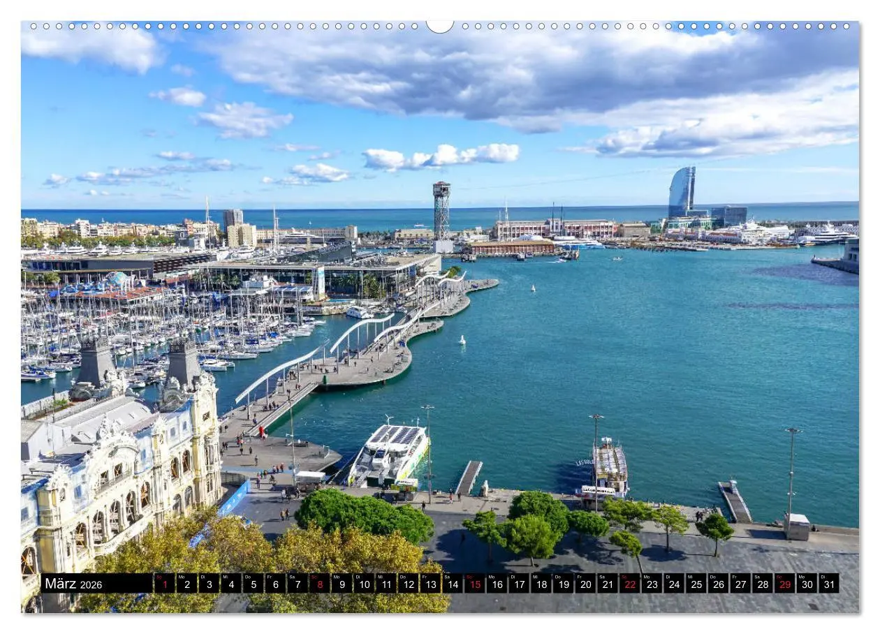 Bild: 9783457805046 | Barcelona - Über den Dächern Kataloniens (Wandkalender 2026 DIN A2...