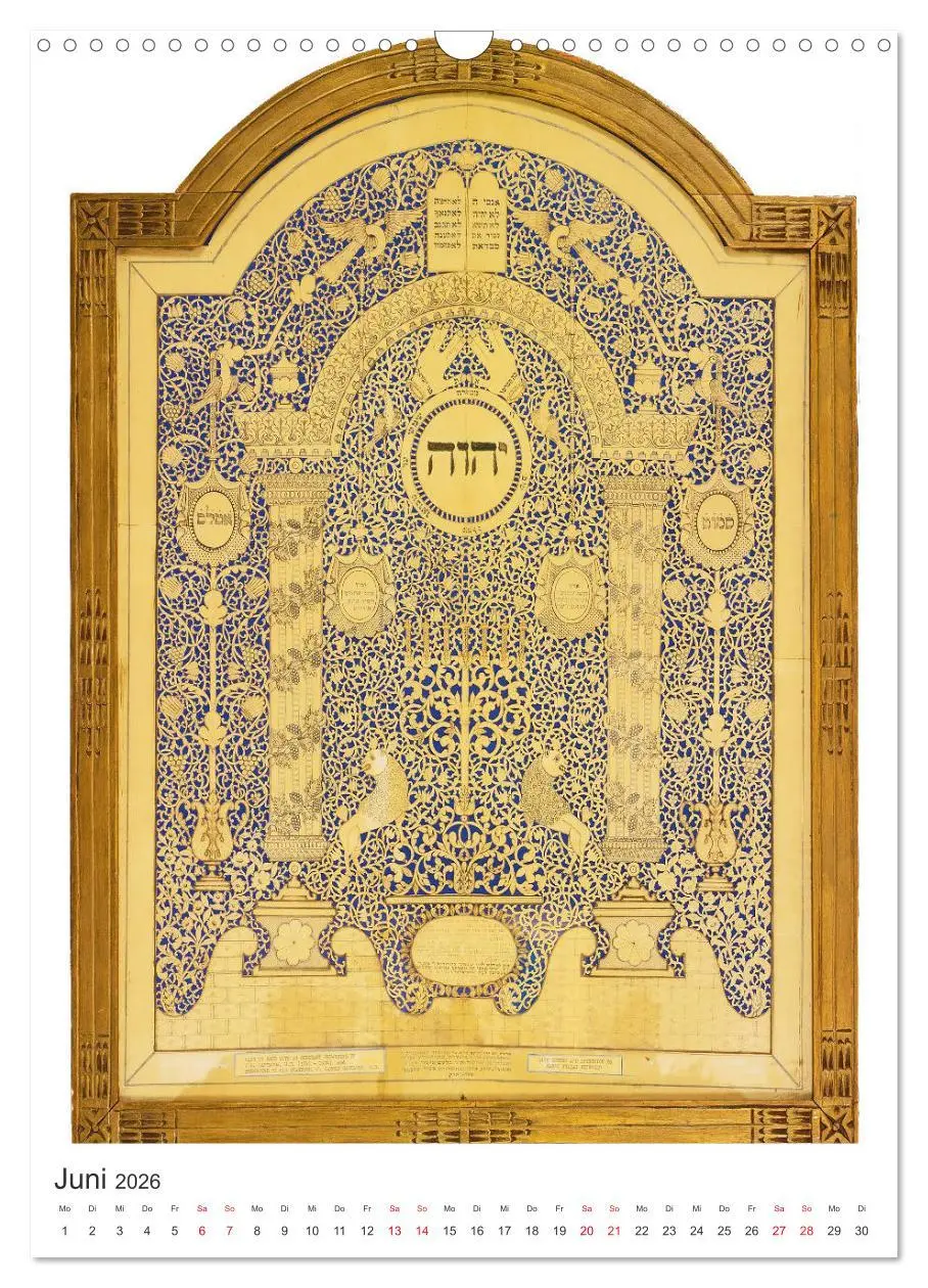 Bild: 9783516375046 | Hebräische Illuminationen und Manuskripte (Wandkalender 2026 DIN A3...