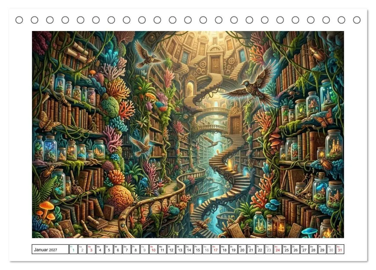 Bild: 9783516825046 | Surreale Traumzufluchten (Tischkalender 2027 DIN A5 quer), CALVENDO...