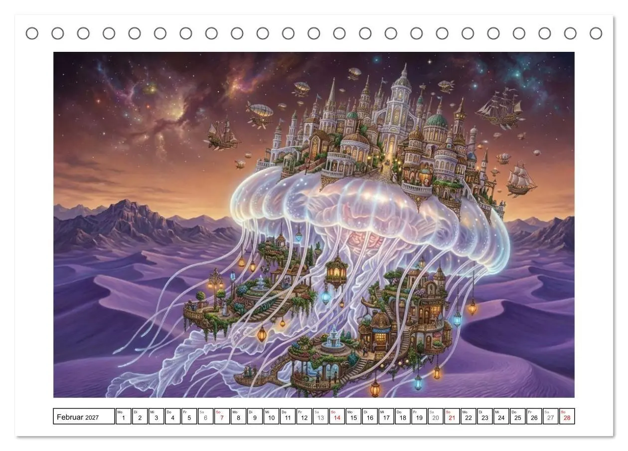 Bild: 9783516825046 | Surreale Traumzufluchten (Tischkalender 2027 DIN A5 quer), CALVENDO...