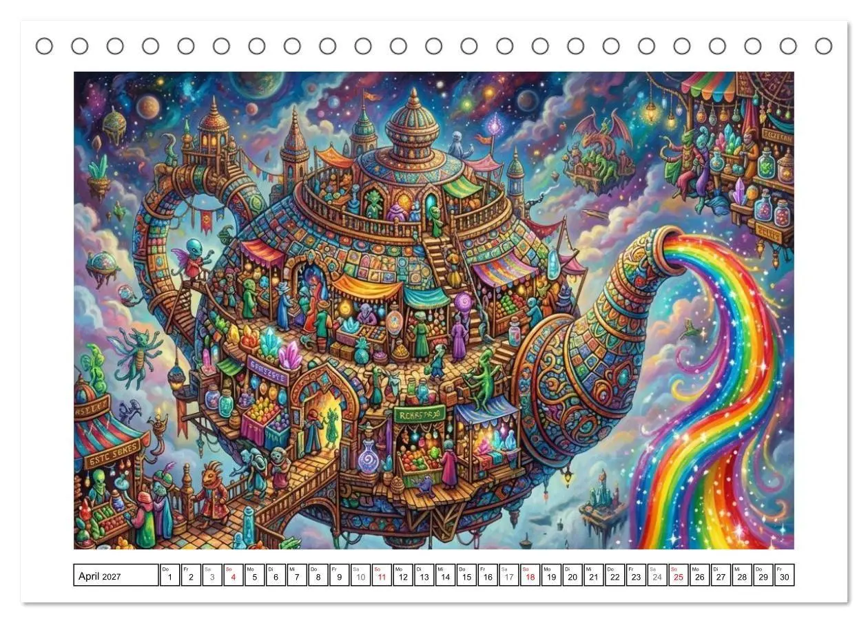 Bild: 9783516825046 | Surreale Traumzufluchten (Tischkalender 2027 DIN A5 quer), CALVENDO...