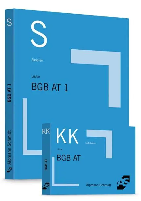 Cover: 9783867525046 | Paket Alpmann, Skript BGB AT 1+ Karteikarten BGB AT 1 | 248 S. | 2017