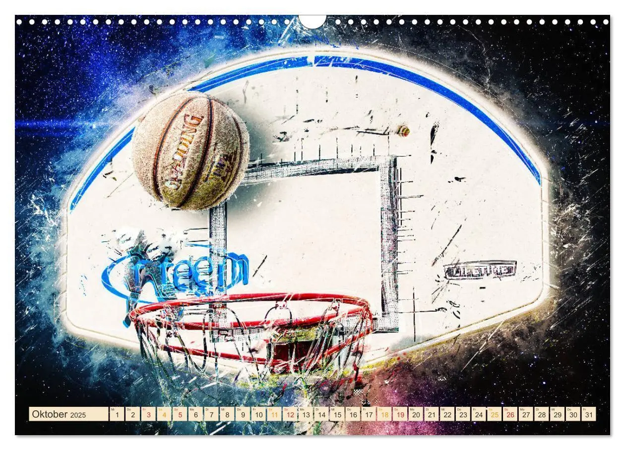 Bild: 9783435325146 | Basketball extrem (Wandkalender 2025 DIN A3 quer), CALVENDO...