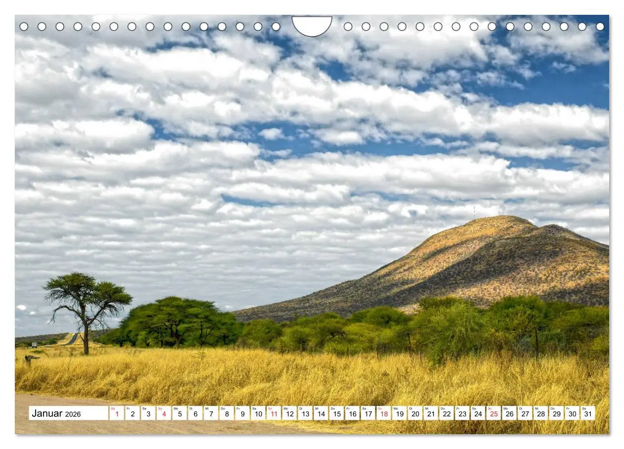 Bild: 9783457725146 | Namibia &amp; Botswana (Wandkalender 2026 DIN A4 quer), CALVENDO...