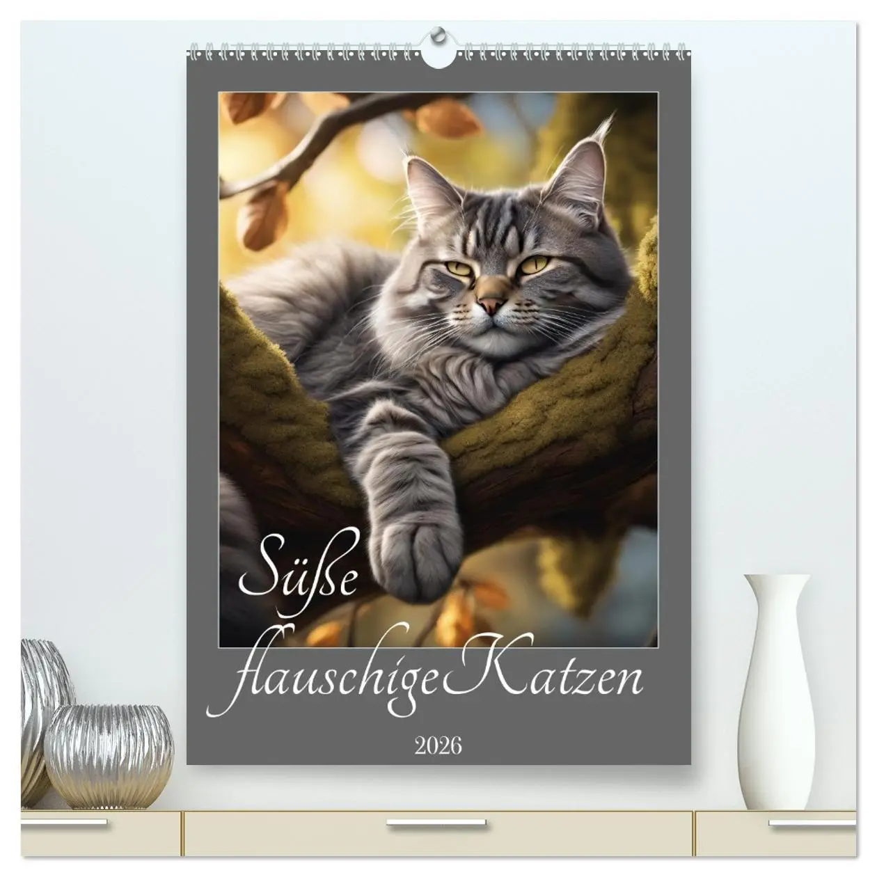 Cover: 9783516295146 | Süße flauschige Katzen (hochwertiger Premium Wandkalender 2026 DIN...