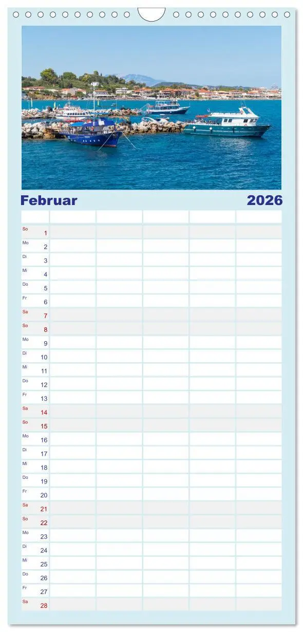Bild: 9783516505146 | Familienplaner 2026 - Zakynthos - die liebenswerte Insel mit 5...