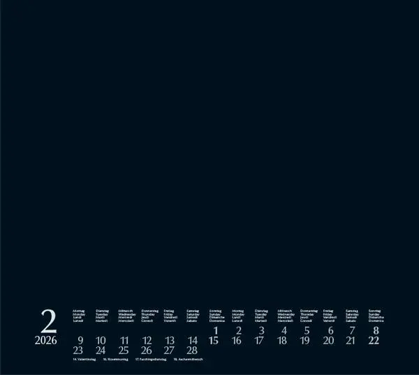 Bild: 9783731885146 | Foto-Malen-Basteln Bastelkalender quer schwarz 2026 | Verlag Korsch