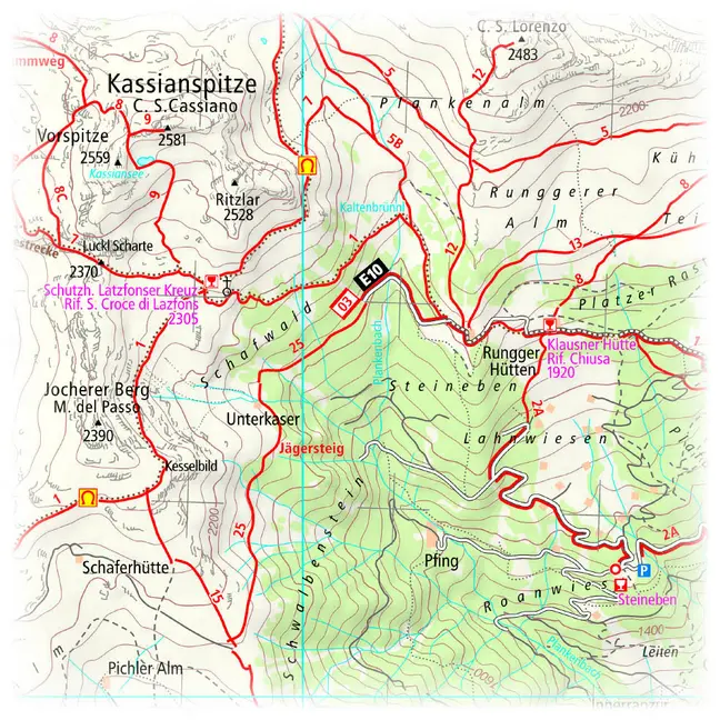 Bild: 9783961325146 | Publicpress Rad- und Wanderkarte Brixen, Unteres Pustertal /...