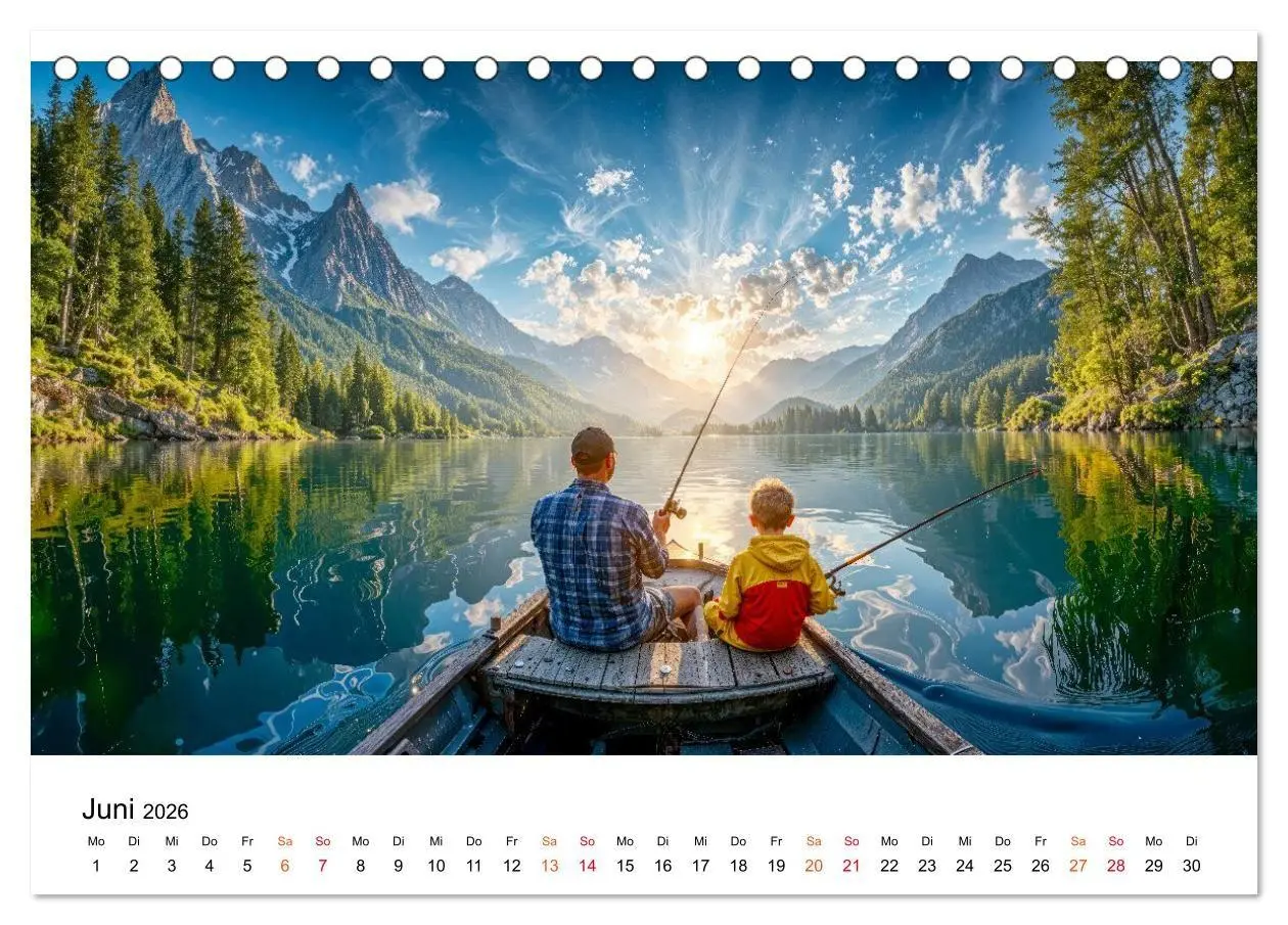 Bild: 9783516665246 | Angeln - der große Fang (Tischkalender 2026 DIN A5 quer), CALVENDO...