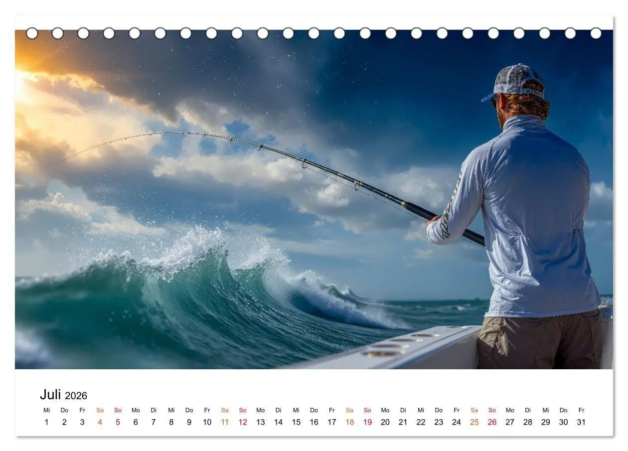 Bild: 9783516665246 | Angeln - der große Fang (Tischkalender 2026 DIN A5 quer), CALVENDO...