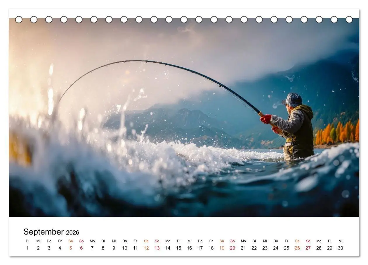 Bild: 9783516665246 | Angeln - der große Fang (Tischkalender 2026 DIN A5 quer), CALVENDO...