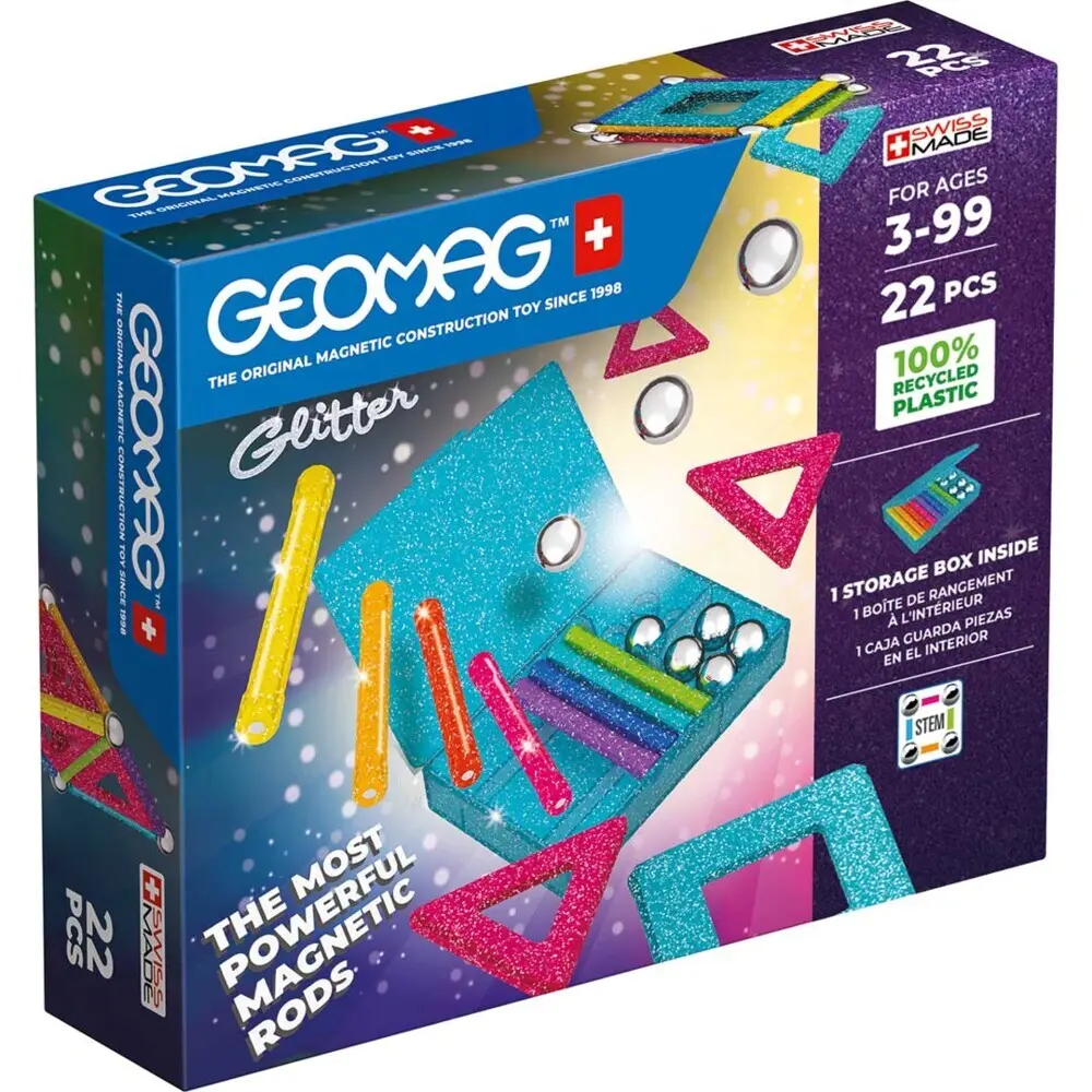 Cover: 871772005346 | Geomag Glitter Panels Recycled 22 | In Karton | 507060 | Deutsch