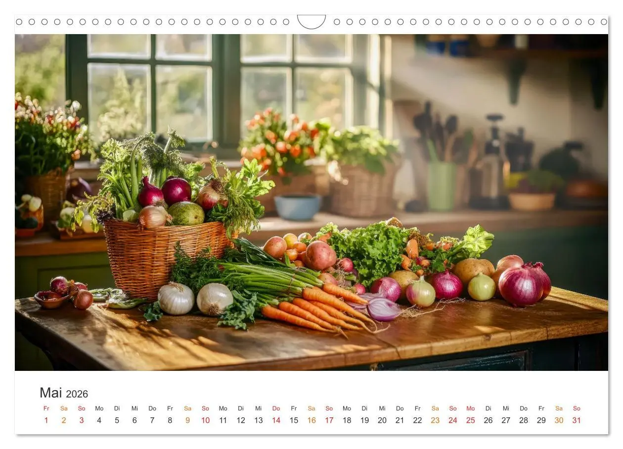 Bild: 9783457255346 | Küchenkalender - Momente voller Schönheit (Wandkalender 2026 DIN A3...