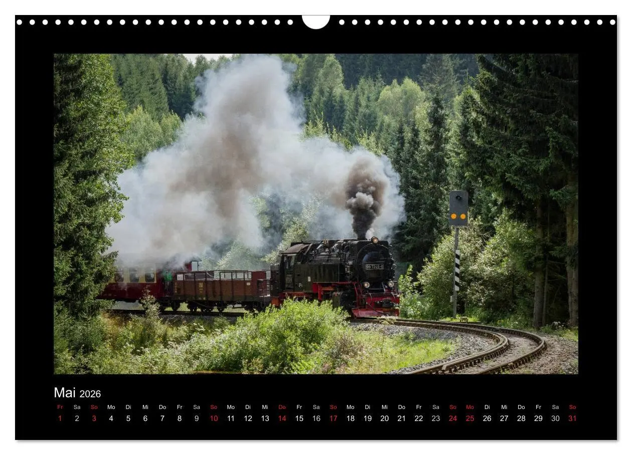 Bild: 9783516105346 | Dampferlebnis im Harz (Wandkalender 2026 DIN A3 quer), CALVENDO...