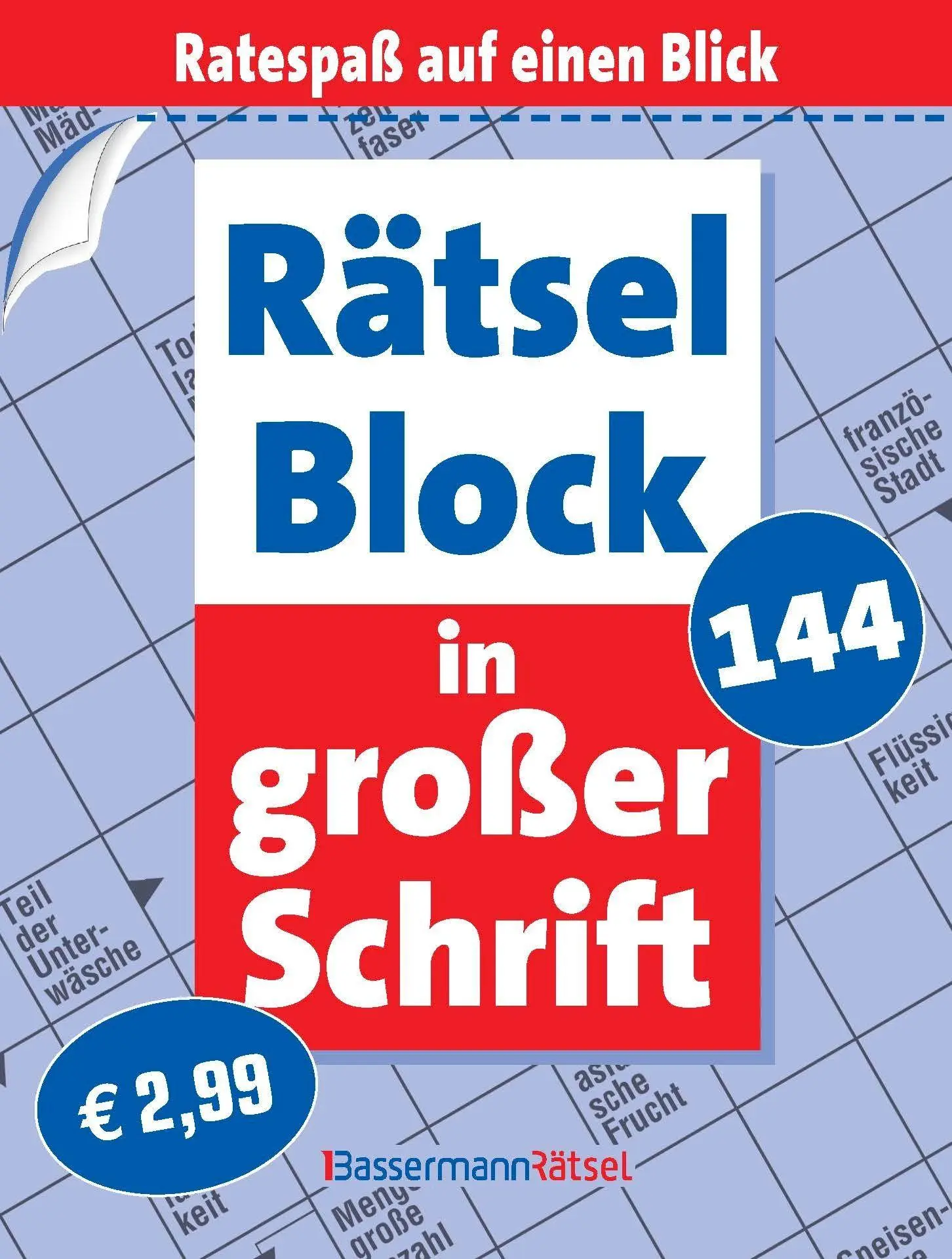 Rätselblock in großer Schrift 144 (5 Exemplare à 2,99 EUR)