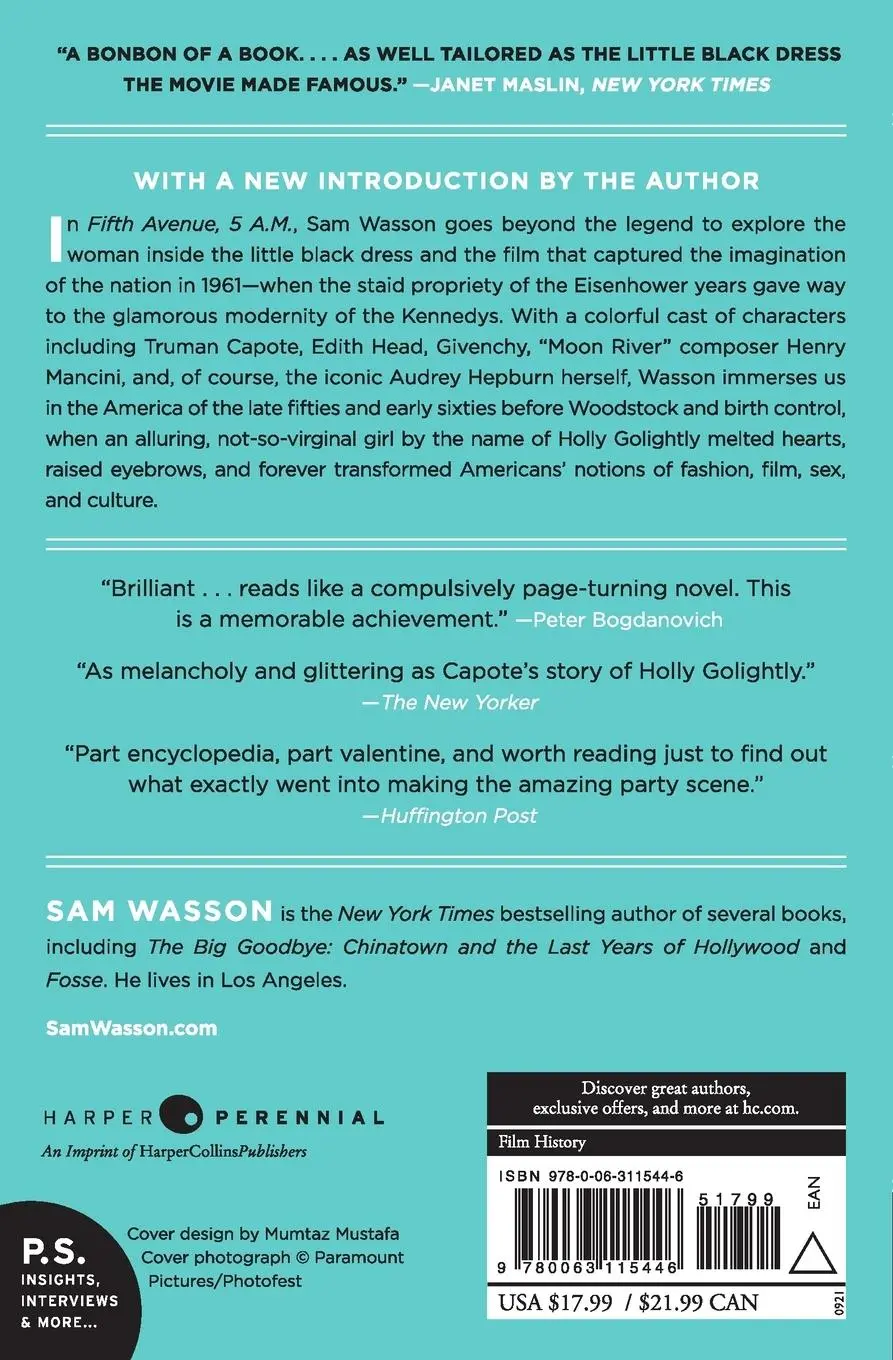 Rückseite: 9780063115446 | Fifth Avenue, 5 A.M. | Sam Wasson | Taschenbuch | Englisch | 2023
