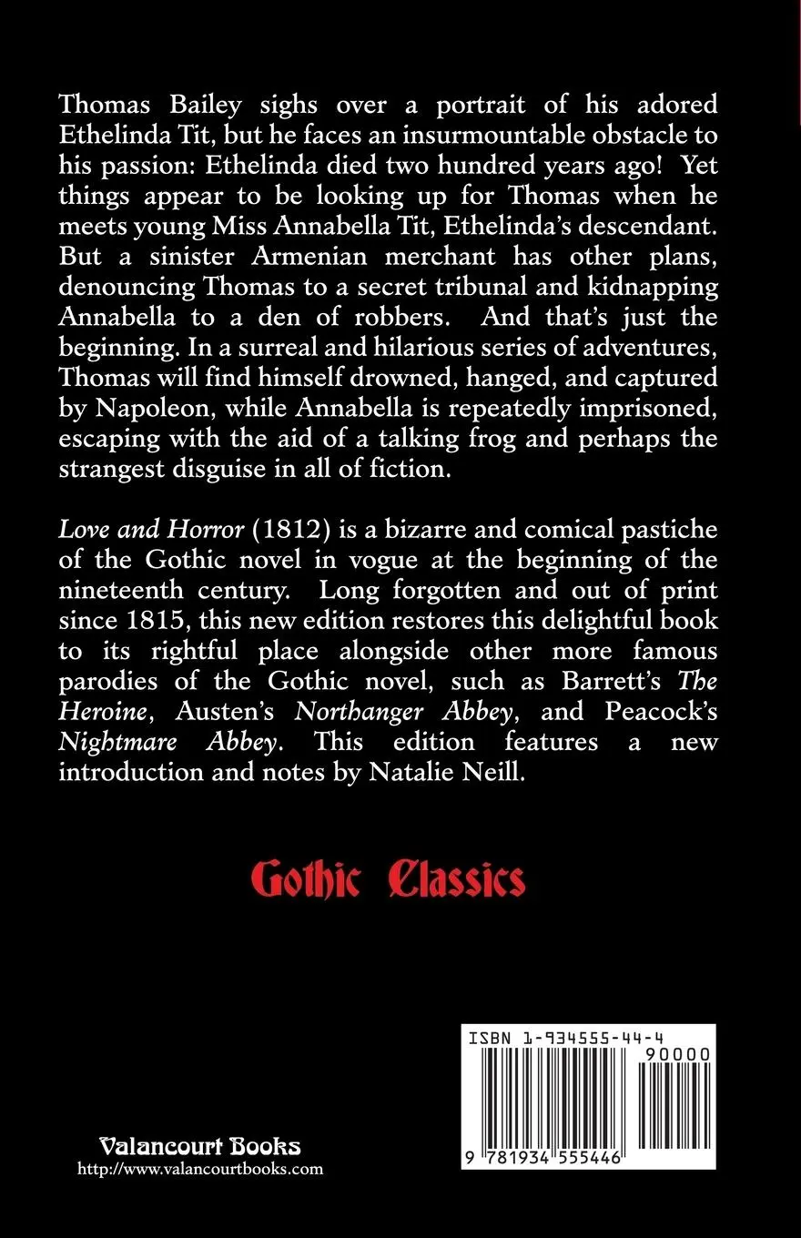 Rückseite: 9781934555446 | Love and Horror (Gothic Classics) | Ircastrensis | Taschenbuch | 2008