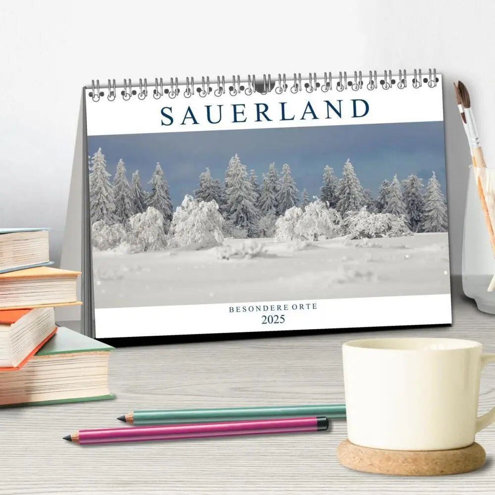 Bild: 9783383995446 | SAUERLAND - Besondere Orte (Tischkalender 2025 DIN A5 quer),...
