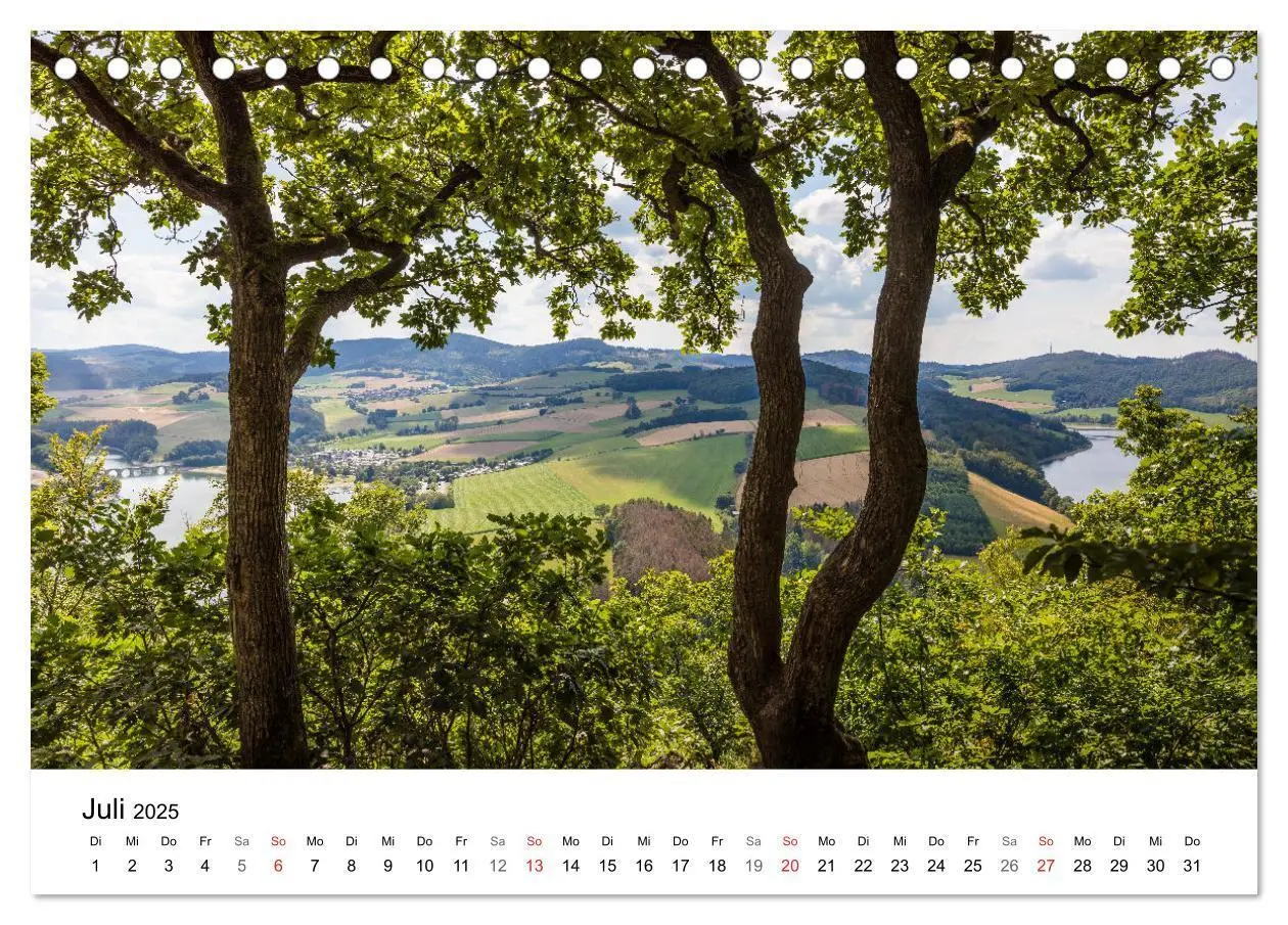 Bild: 9783383995446 | SAUERLAND - Besondere Orte (Tischkalender 2025 DIN A5 quer),...