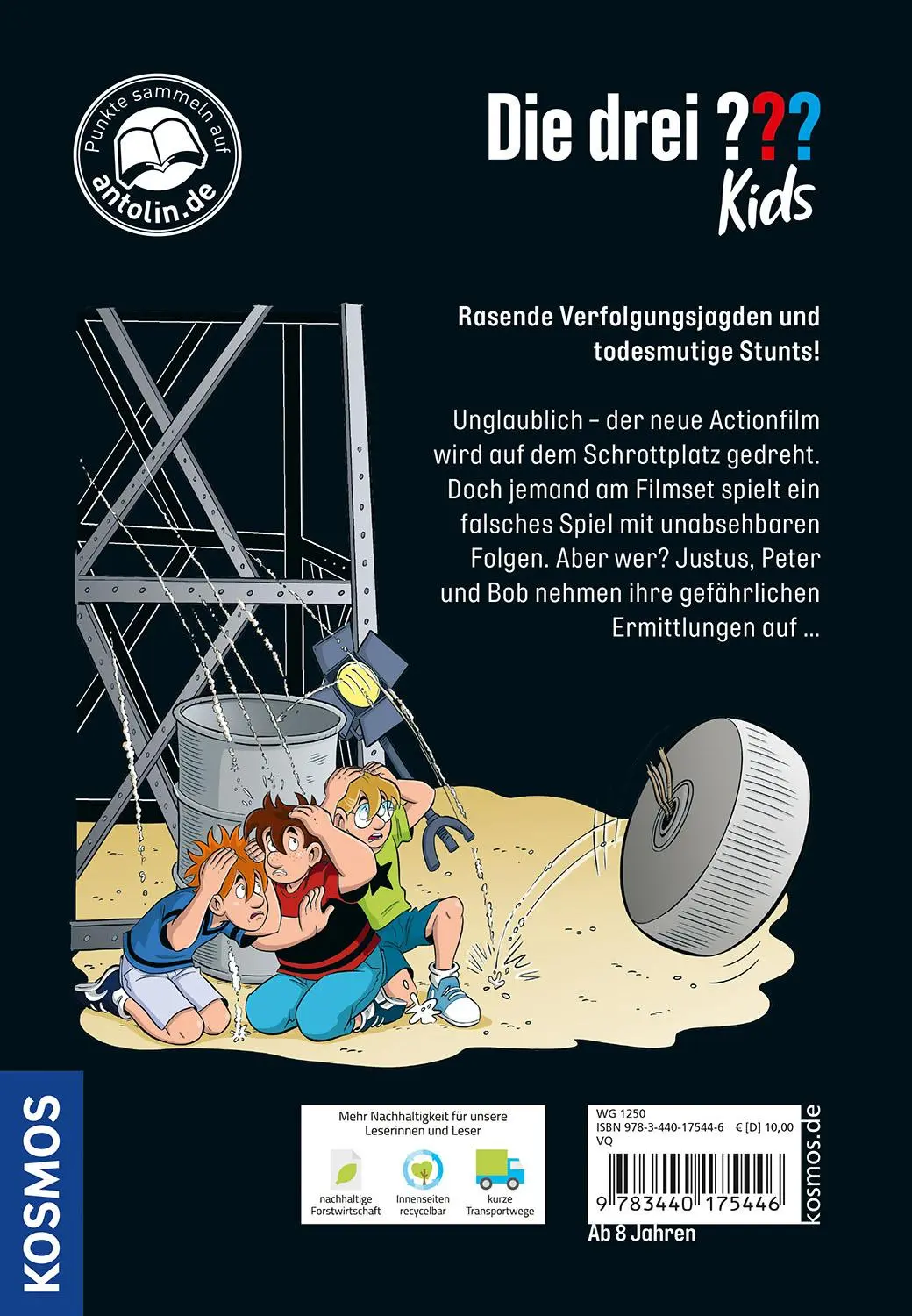 Rückseite: 9783440175446 | Die drei ??? Kids, 4, Chaos vor der Kamera (drei Fragezeichen) | Buch