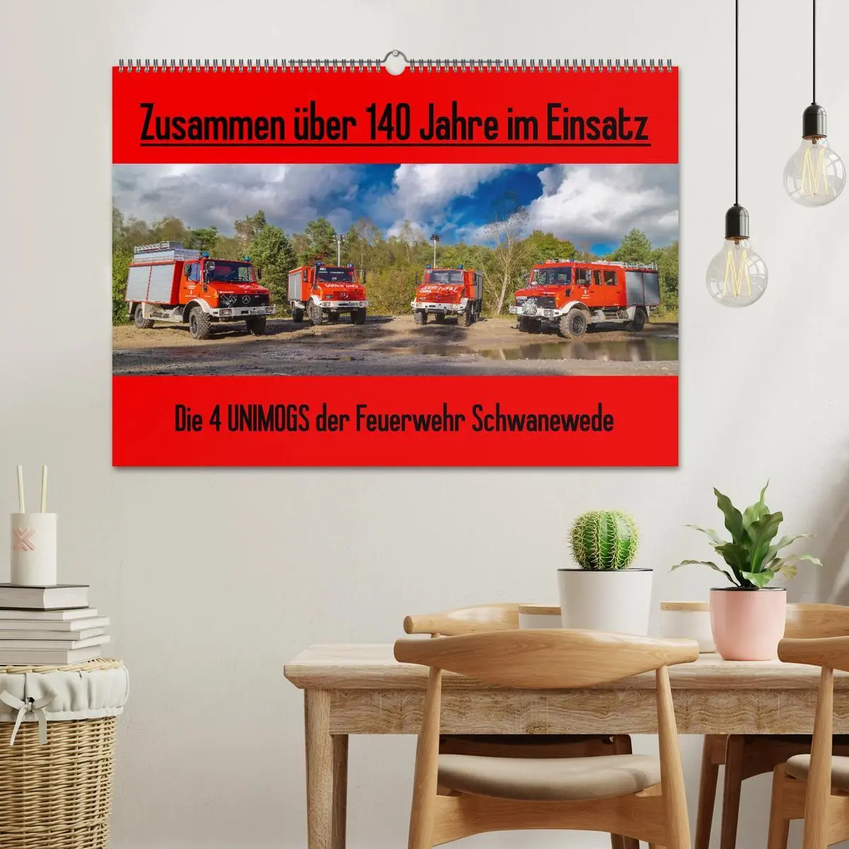 Bild: 9783457555446 | Die 4 UNIMOGS der Feuerwehr Schwanewede (Wandkalender 2026 DIN A2...