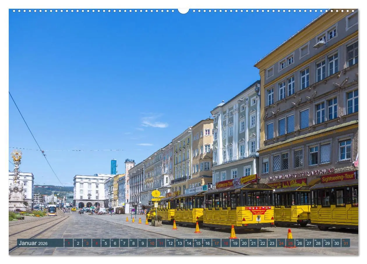 Bild: 9783457935446 | Facettenreiches Linz (Wandkalender 2026 DIN A2 quer), CALVENDO...