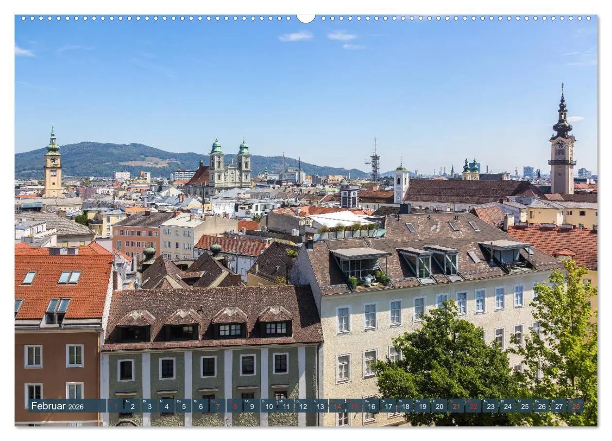 Bild: 9783457935446 | Facettenreiches Linz (Wandkalender 2026 DIN A2 quer), CALVENDO...