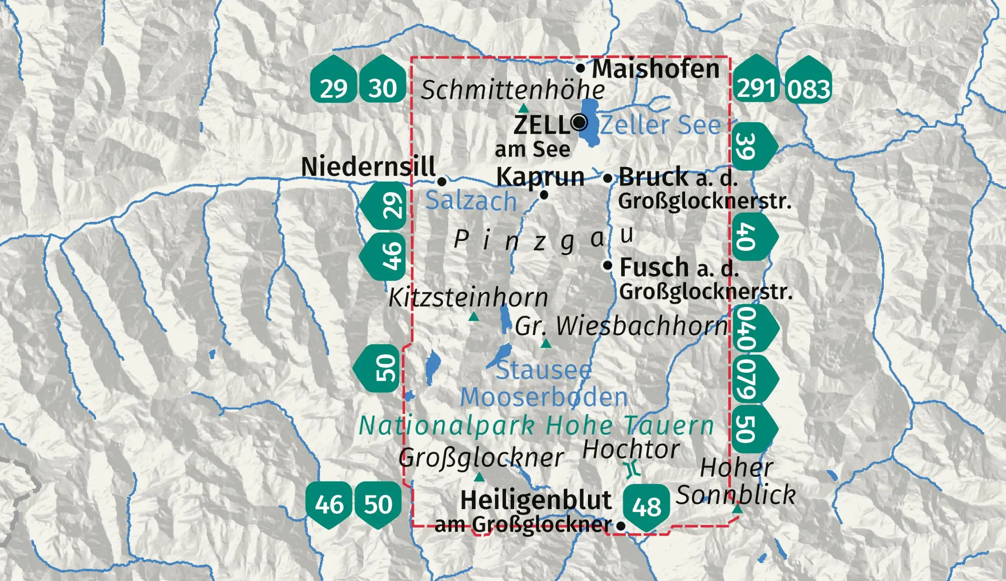 Bild: 9783991545446 | KOMPASS Wanderkarte 030 Zell am See, Kaprun 1:35.000 | (Land-)Karte